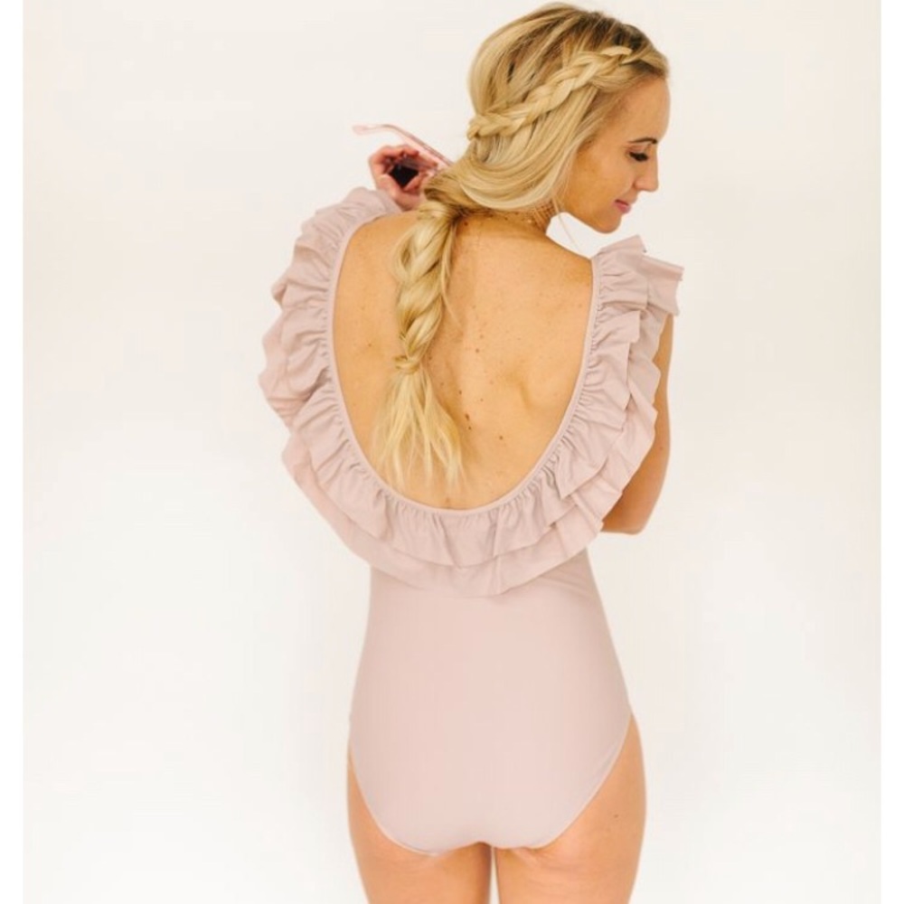 Kortni jean ruffle one piece